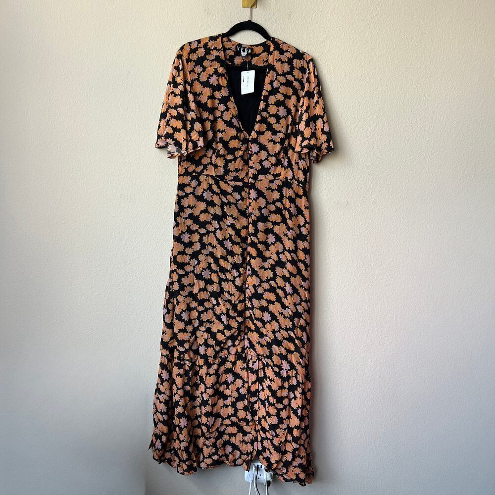 VEDA Montana Floral Button Front Maxi Dress Size XXL - Picture 2 of 5